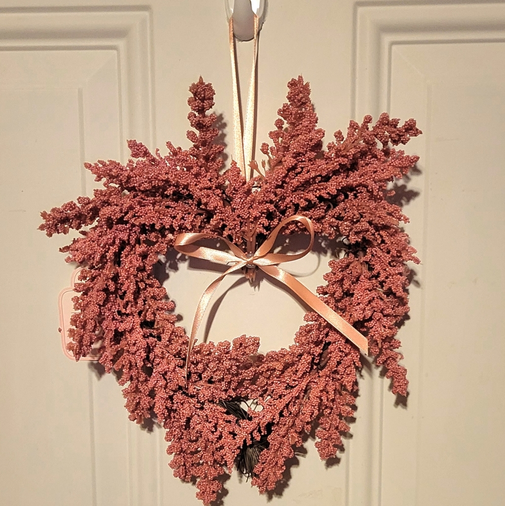 Pink Heart Wreath